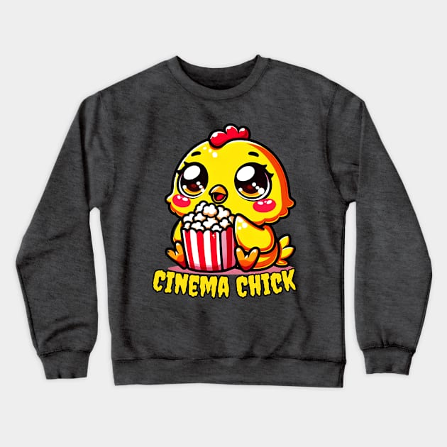 Popcorn chicken for movie lovers Crewneck Sweatshirt by Japanese Fever